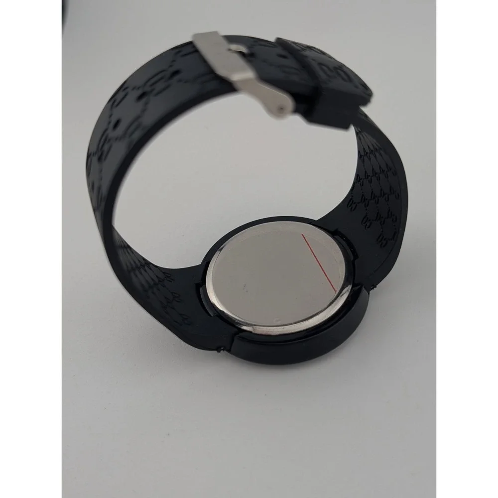 Classic Round Watch LED Touch Screen Digital Black Silicone Band- New Battery